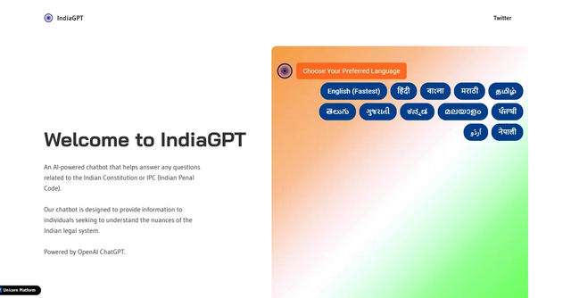 IndiaGPT - An AI-powered Chatbot for Indian Constitution and IPC Information