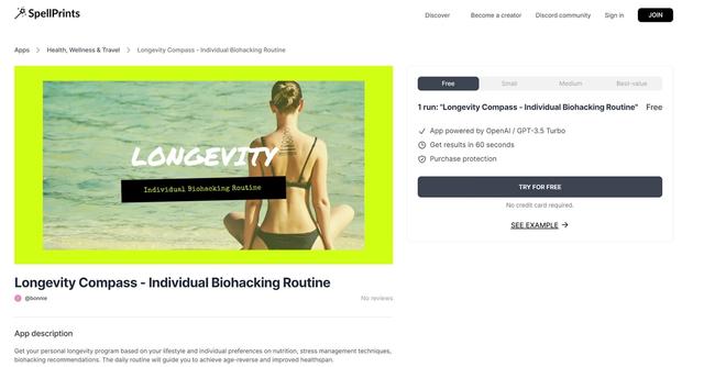 Longevity Compass AI - Longevity Compass AI - Individual Biohacking Routine