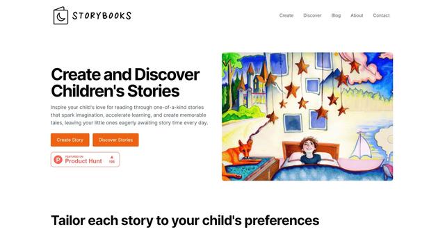 StoryBooks - Create captivating, personalized children's stories with StoryBooks