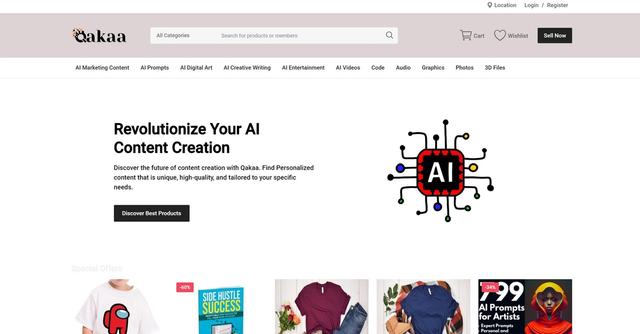 Qakaa - Qakaa is a modern marketplace for trading customized AI-created content