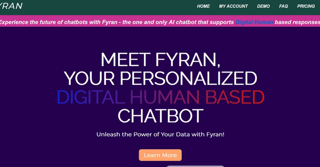 FYRAN - AI Chatbots with Digital Human Avatars & MP3 Support