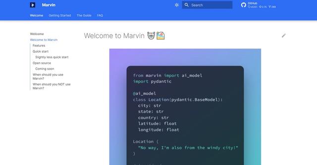 Marvin - Structured data processed for software development.