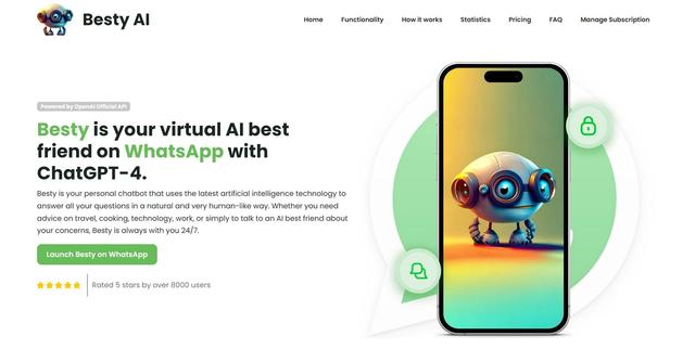 Besty AI - Enjoy Chatting with Besty: Your Virtual AI Companion for WhatsApp