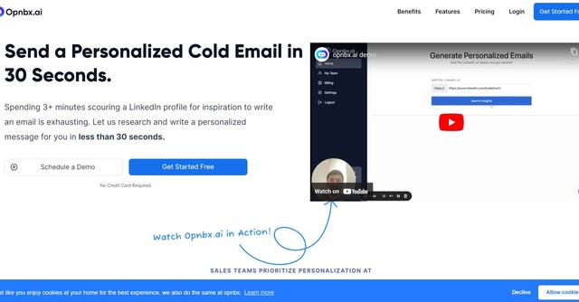Opnbx.ai - Revolutionize sales outreach with personalized AI-crafted emails