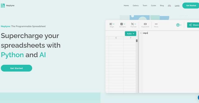 Neptyne - Neptyne is an AI-powered app development platform that transforms spreadsheets into robust application development environments.