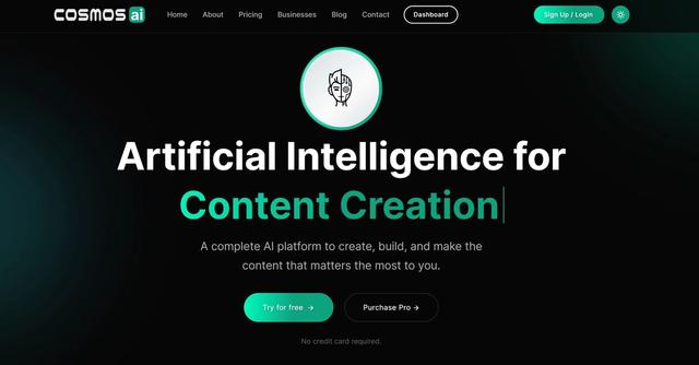 Cosmos AI - Cosmos AI - Comprehensive AI Platform for Business & Lifestyle.