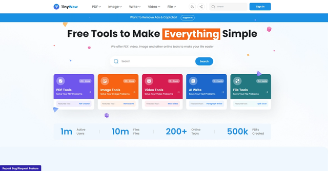 TinyWow - Collection of utility tools