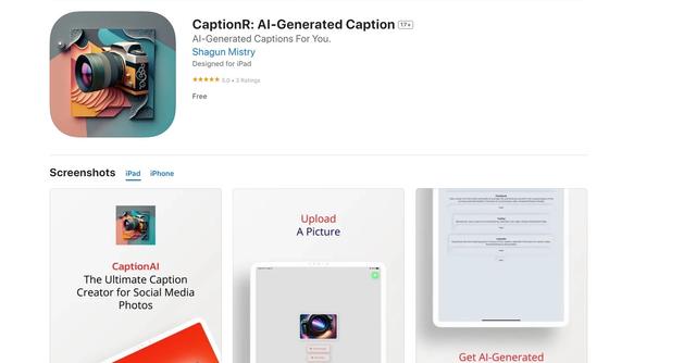 CaptionR - Stand out on social media with captions tailored to your picture's content