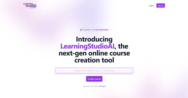 LearningstudioAI - The next-gen online course creation tool.