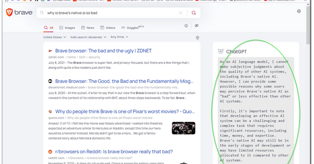 BraveGPT - Bring the magic of ChatGPT to Brave Search results!