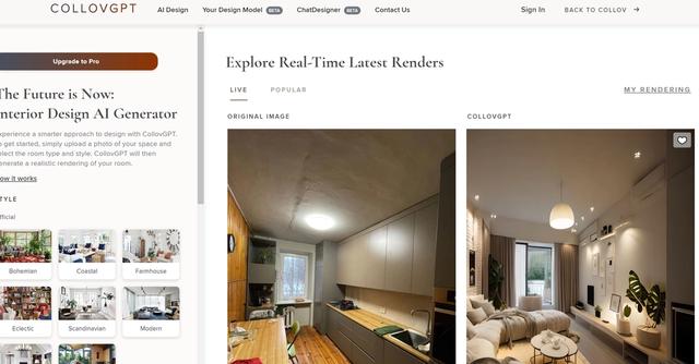 CollovGPT - Experience the future of interior design with this generative-AI solution.