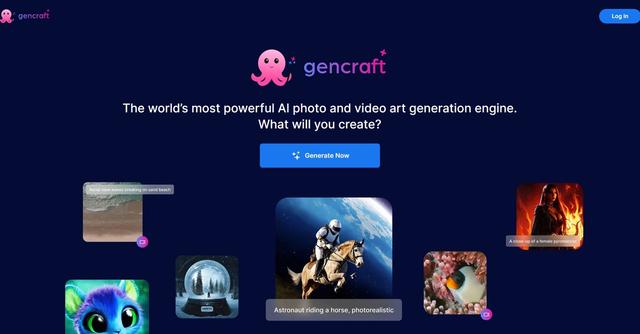 Gencraft - Generates personalized art photos.