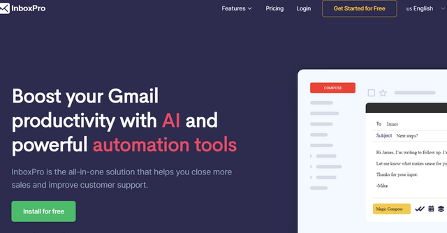 InboxPro - Boost your Gmail productivity with AI and powerful automation tools