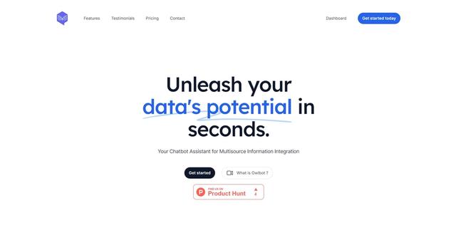 Owlbot - Owlbot is an AI-powered chatbot tool that simplifies data analysis, provides insights, and enables interaction with customers based on analyzed data.