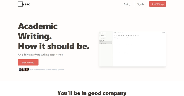 Isaac Editor - Academic Text Editor w/ Grammar Checks