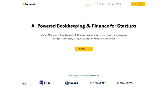 Truewind - Financial management platform for startups