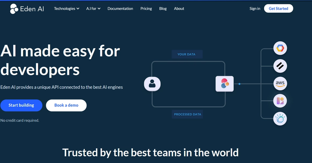 Eden AI - AI made easy for Product Builders