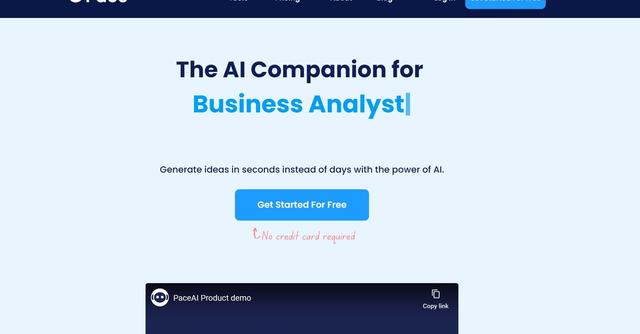 Pace AI - Generate ideas in seconds instead of days with the power of AI.