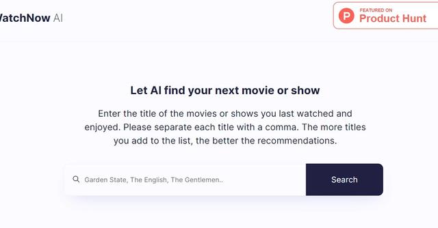 WatchNow AI - AI-powered personalized movie and show recommendations