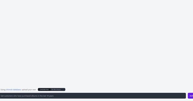 Talktotables - TalkToTables is a database translation and querying tool that utilizes the Chinook dataset available on GitHub