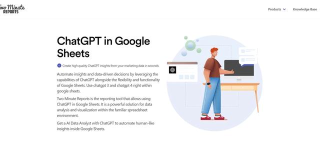 ChatGPT in Google Sheets - Automated analysis and insights from Google Sheets data.