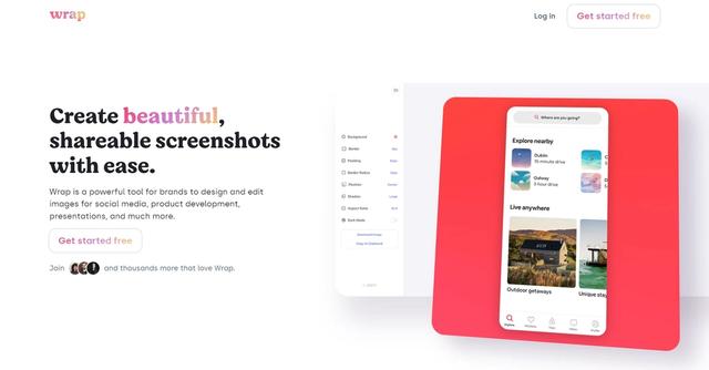 Wrap - Create beautiful, shareable screenshots with ease.