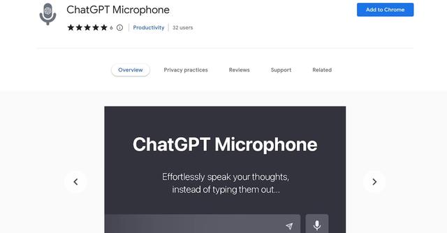 ChatGPT Microphone - Add voice-to-text and shortcut snippets to ChatGPT.