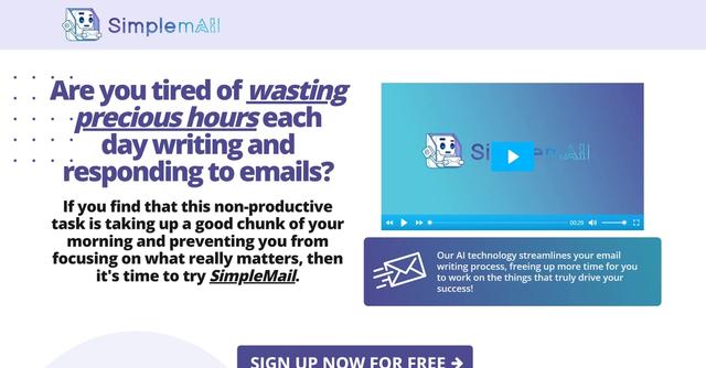 SimpleMail - Automated email writing and summarization.