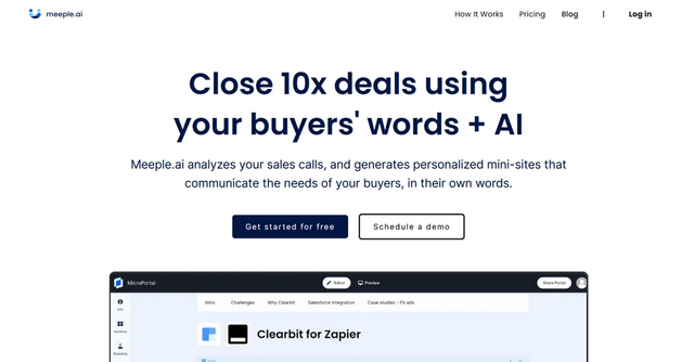 Meeple - Close 10x deals using your buyers' words