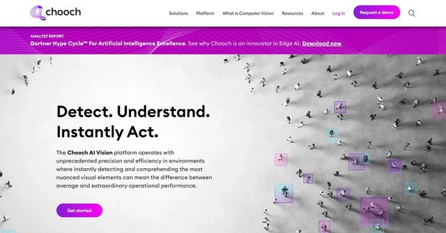 Chooch AI Vision - Chooch AI is an advanced artificial intelligence platform specializing in computer vision and machine vision.