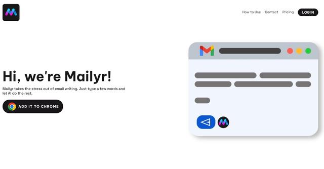 Mailyr - Mailyr writes emails for you inside of Gmail, using the power of ChatGPT.