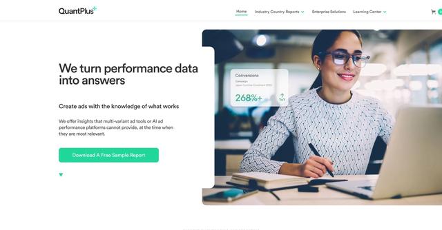 QuantPlus - QuantPlus is an advanced AI engine that transforms performance data into actionable insights for creating effective ads.