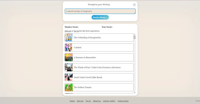 Logolept - Book recommendation platform with title combinations.