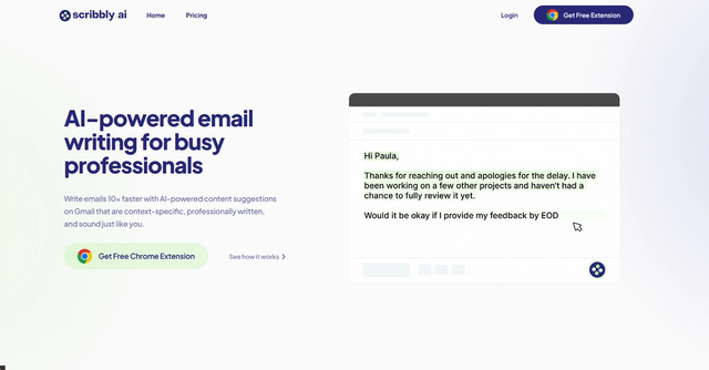 Scribbly - AI-powered email writing for busy professionals