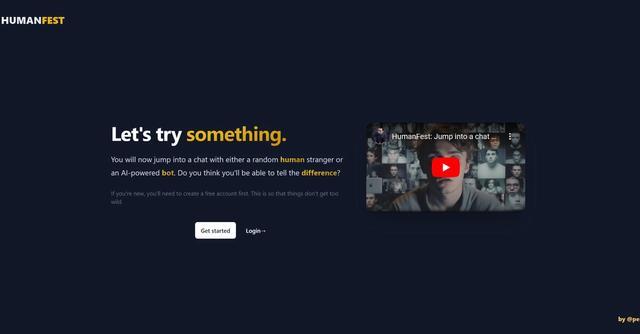 HumanFest - Chat Roulette-Style Experiment: Human or AI-Powered Bot?