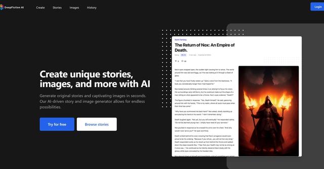 DeepFiction - Turn prompts into authentic stories.
