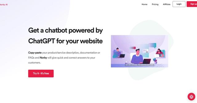 Norby AI  - Enhance your website with an AI-powered chatbot by Norby AI