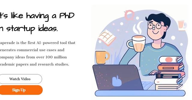 Paperade - AI-powered tool to generate startup ideas from 100M+ academic papers.