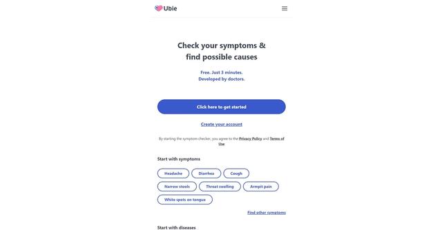 Ubie - Ubie is a healthcare AI tool developed by doctors that provides users with potential causes and treatment options for their symptoms.