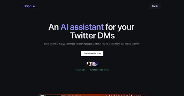 Drippi.ai - Drippi.ai is an AI-powered tool for automating highly personalized Twitter DM outreach messages and managing your inbox with filters and auto-replies.