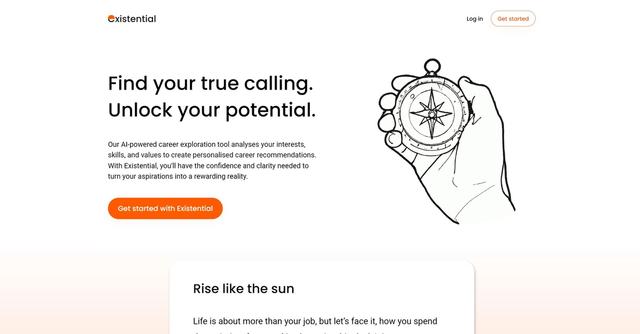 Existential - Custom career advice using interests, skills & values.