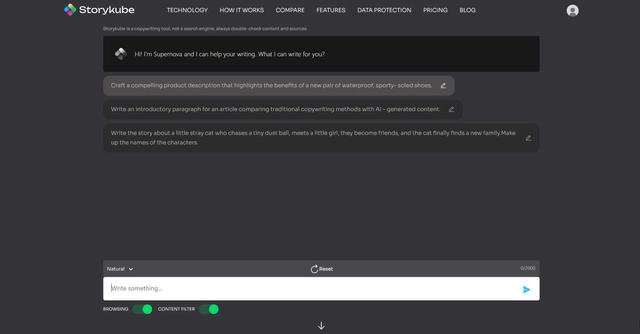 Storykube - Research, ideate and supercharge your writing with the power of Artificial Intelligence