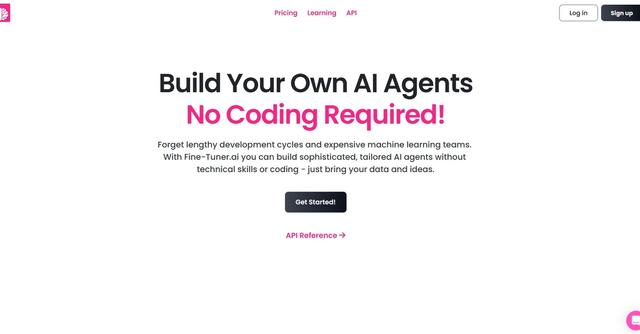 Fine Tuner AI - Build customized AI agents without coding using Fine Tuner AI