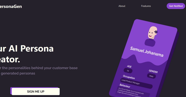 PersonaGen - Your AI Persona Creator.