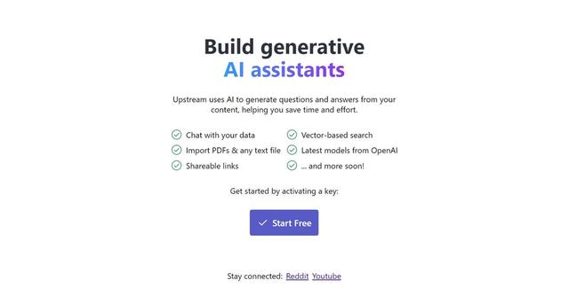 Upstream AI - Simplifies content creation by running GPT on any website