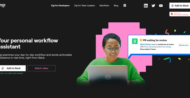Zigi - Zigi is a personal assistant designed for developers to increase workflow efficiency and productivity by automating non-coding tasks.