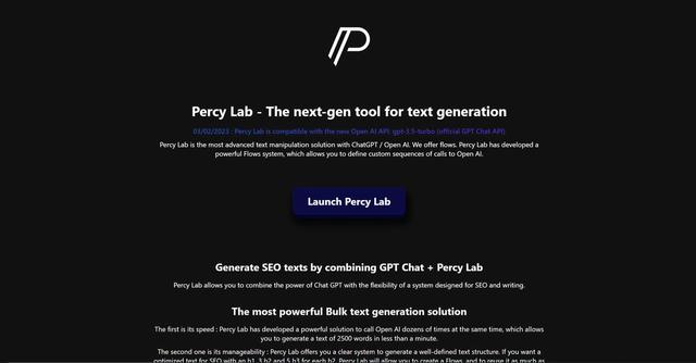 Percy Lab - A platform for managing personal accounts and content.