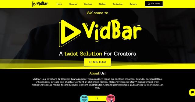 Vidbar - Get Attention in Creators Economy