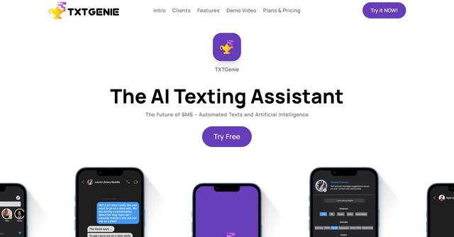 TXTGENIE AI - Automate SMS scheduling with personality customization.