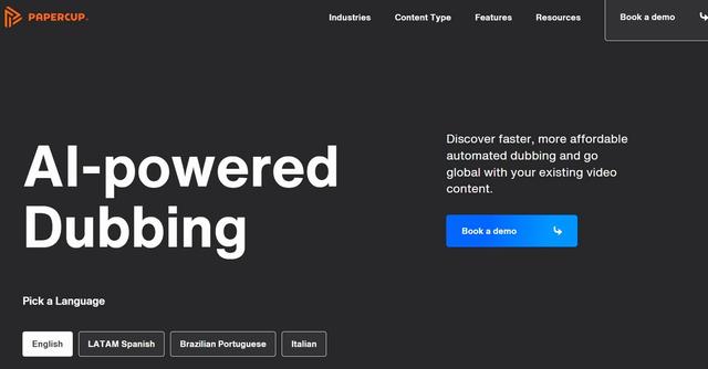 Papercup - Automate dubbing with AI in multiple languages